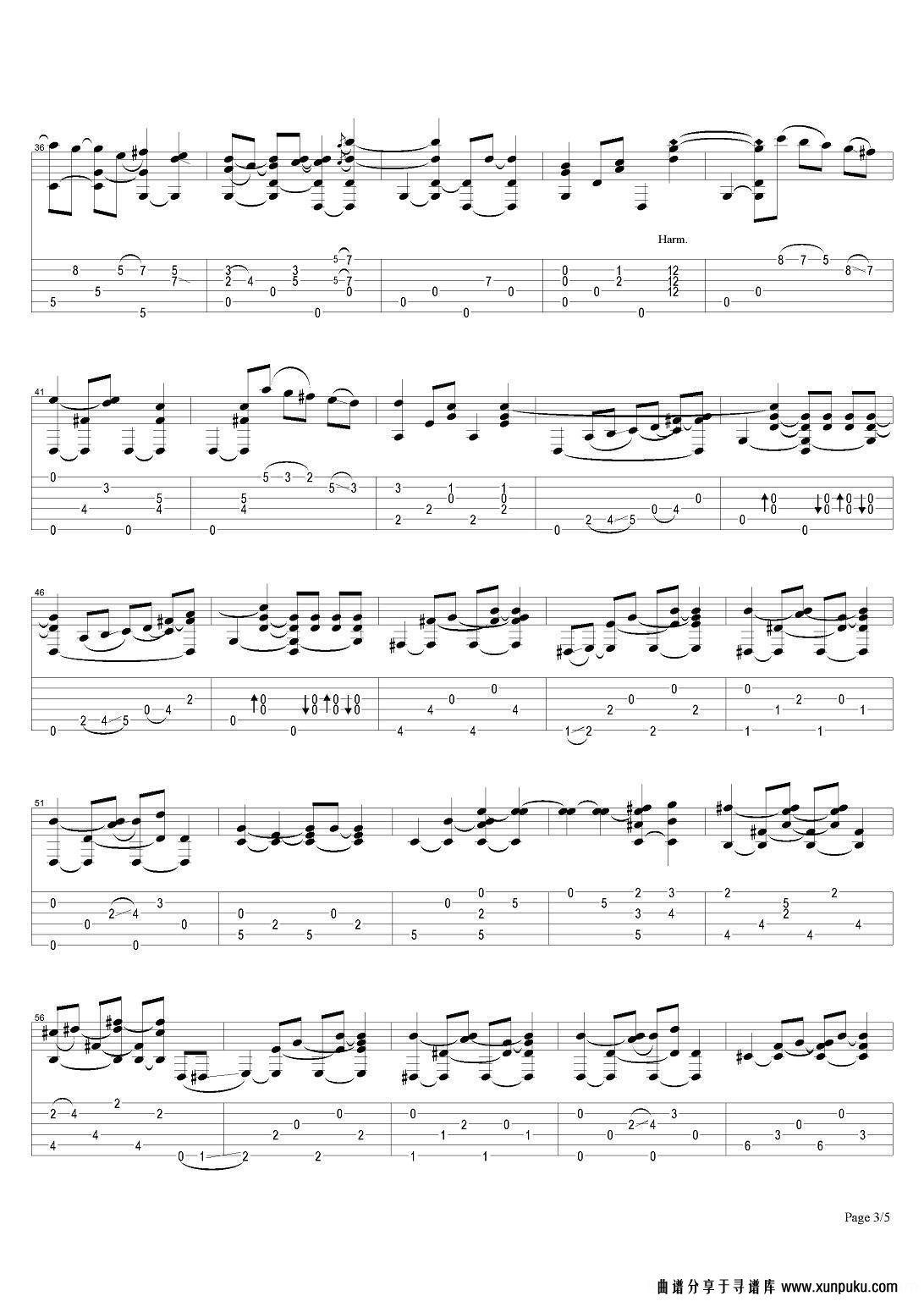tommy emmanuel：cowboy‘s dream（指弹吉他）吉他谱第3页