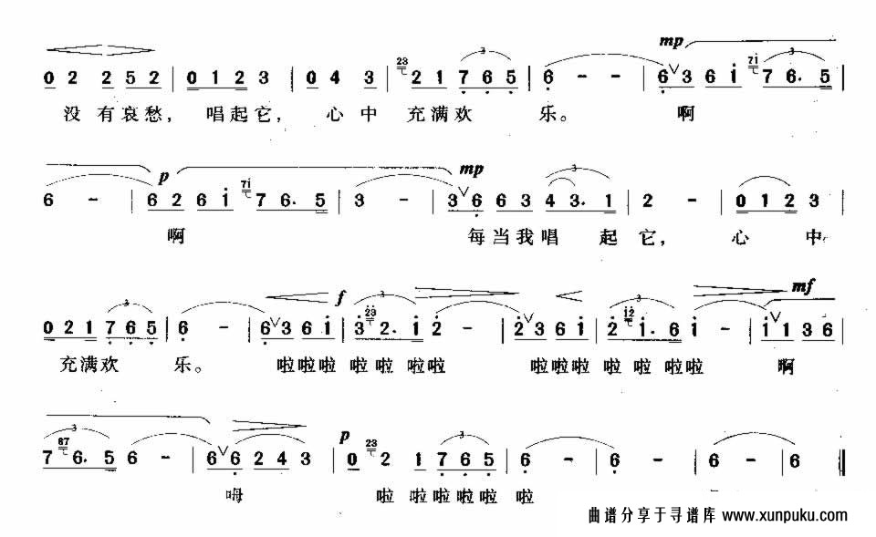 妈妈留给我一首歌简谱第2页