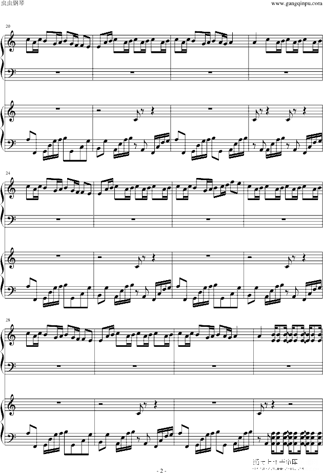 【v家镜音连】对二氯苯  还原度好转钢琴谱第3页