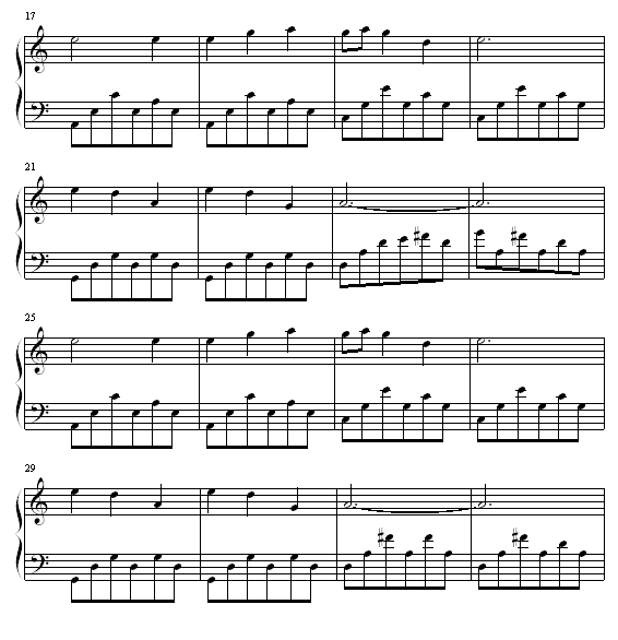 动画《十二国记》片尾曲钢琴谱第2页