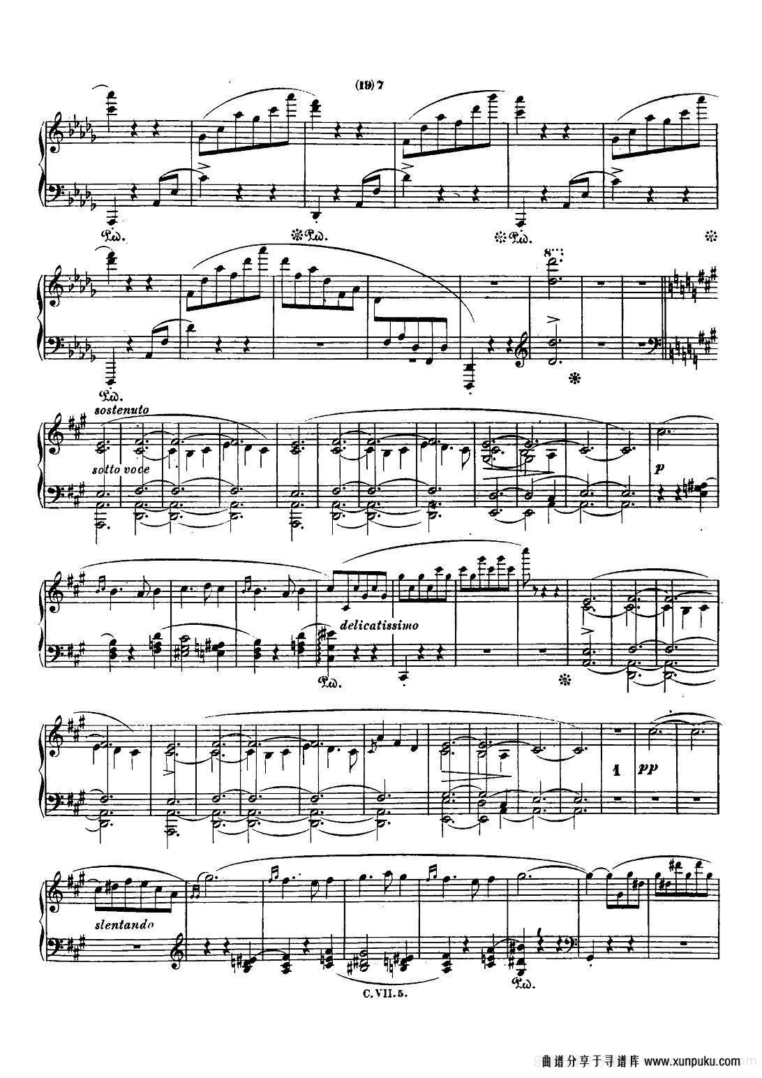 肖邦 钢琴谐谑曲 chopin scherzo（no.2 降b小调，op.31）钢琴谱第6页