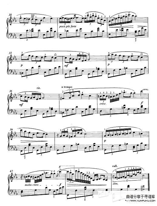 夜曲21号作品 c小调(遗作)-肖邦钢琴谱第3页