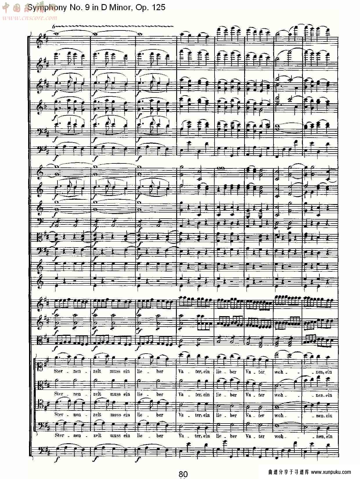 （d小调第九交响曲 op.125）第四乐章（十六）总谱第5页