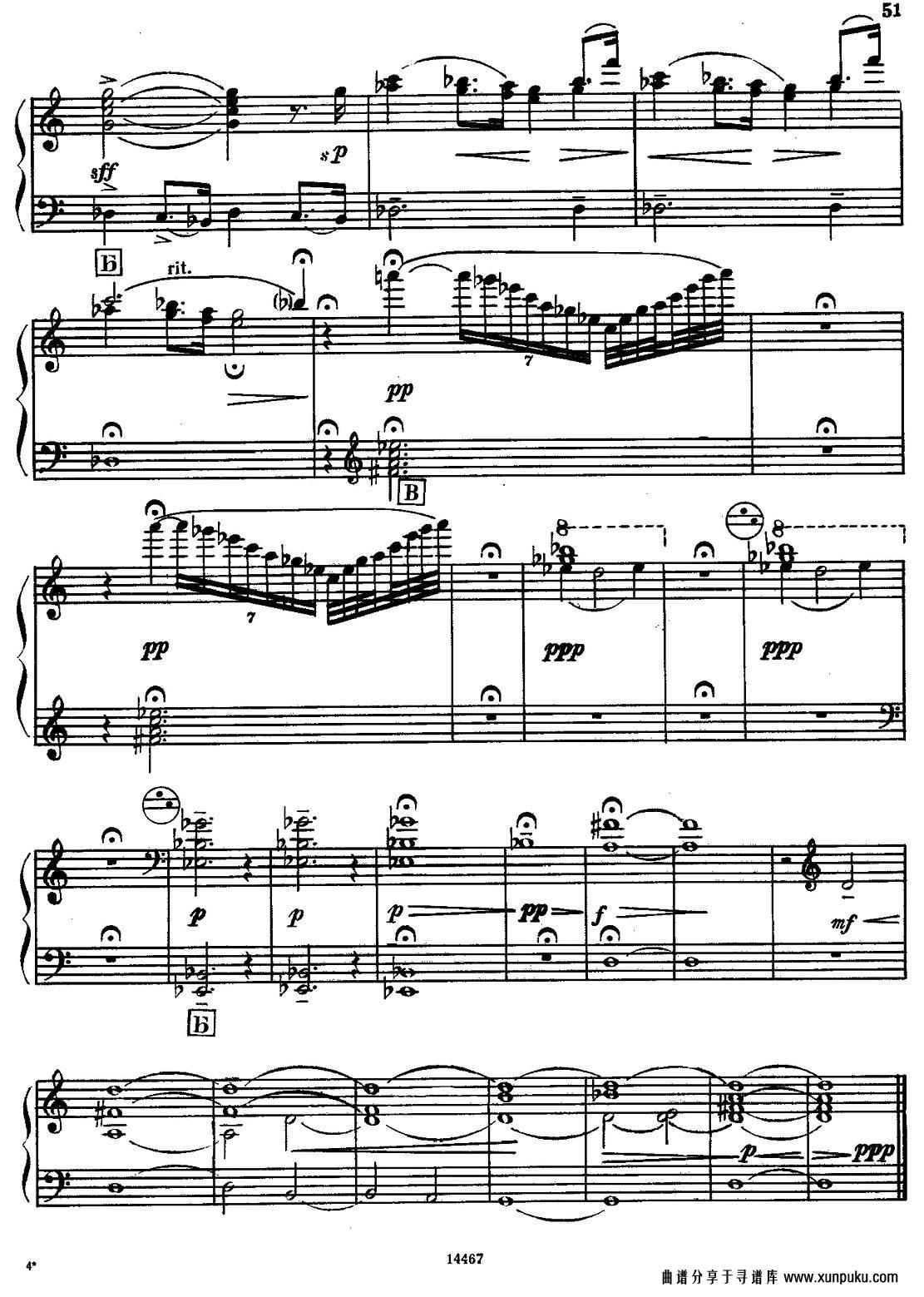 Sonate No.3手风琴谱第21页