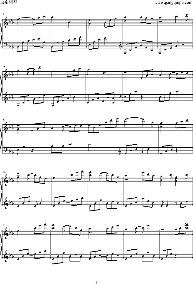 threads of light钢琴谱第4页