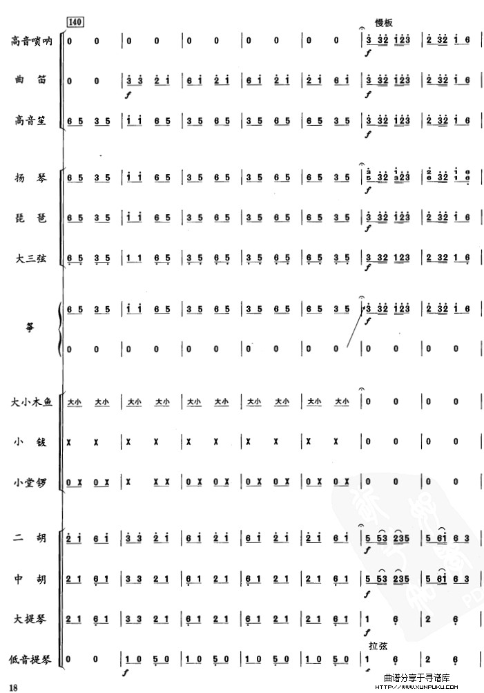 南腔北调18总谱
