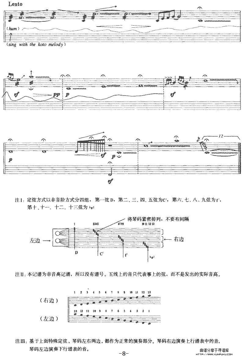 自鸣系列Ⅱ古筝谱第8页