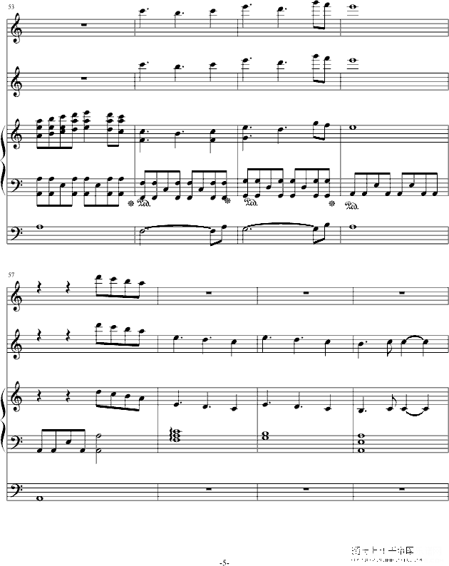 风之彼岸 再版 其实是新曲钢琴谱第5页