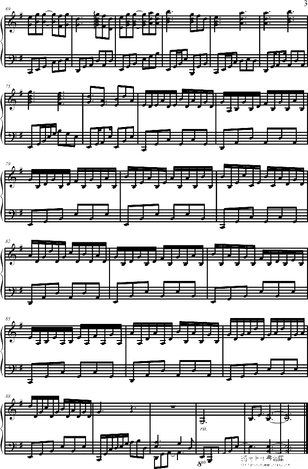 piano ucno.3钢琴谱第3页