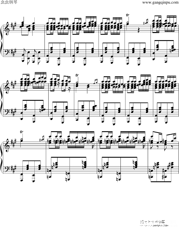 卡门序曲钢琴谱(钢琴曲)钢琴谱第2页