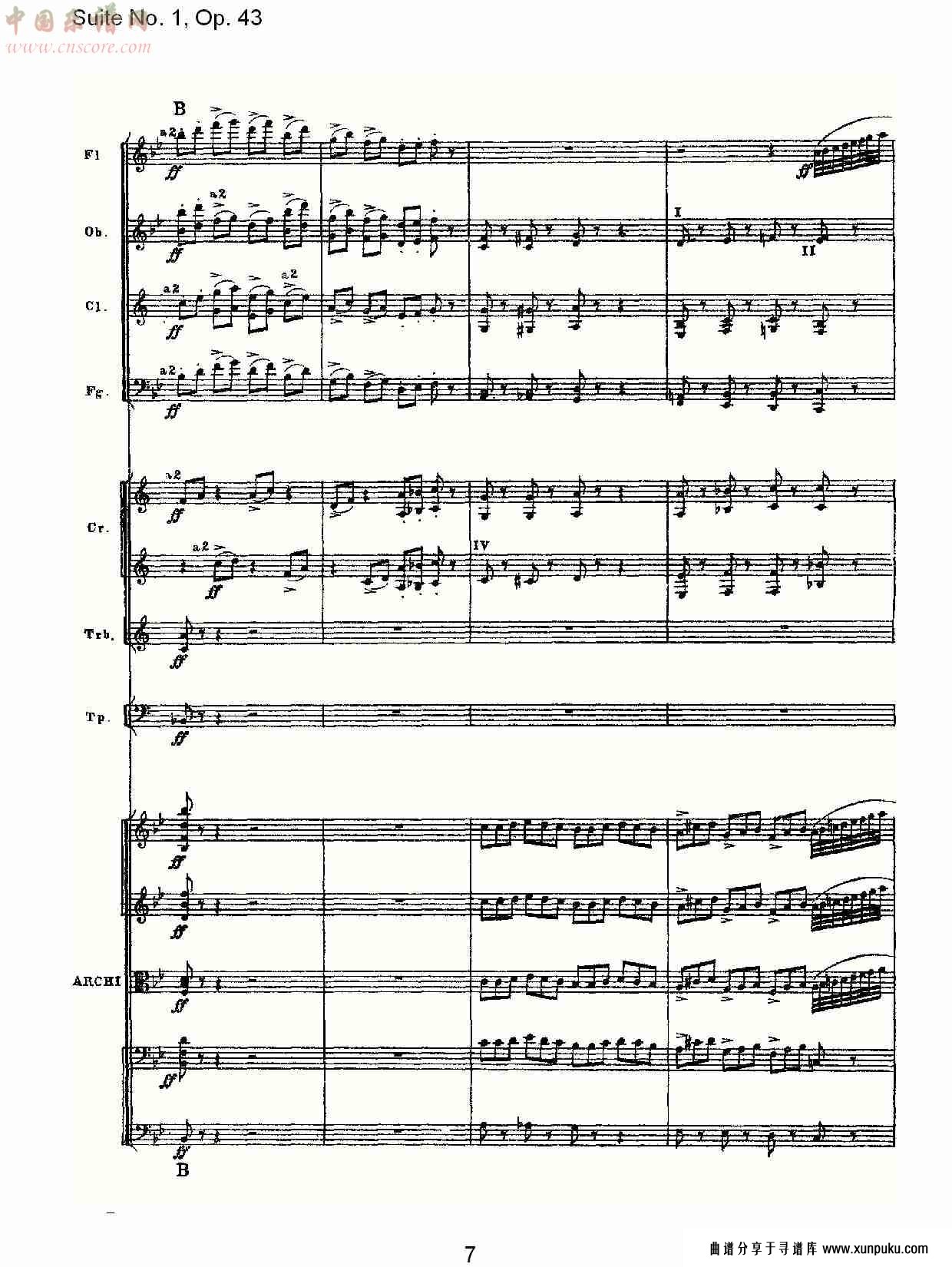 suite no.1, op.43   第一套曲,op.43第五乐章（二）总谱第2页
