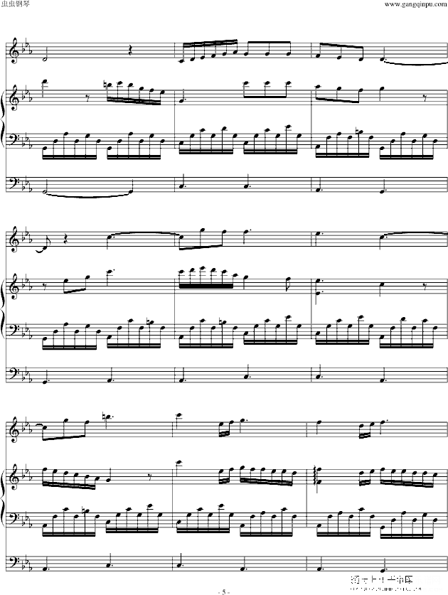 肖邦夜曲op11钢琴谱(钢琴曲)钢琴谱第5页