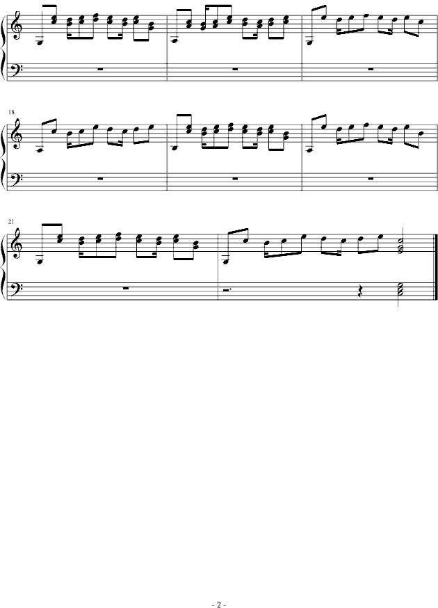 symbian belle钢琴谱第2页