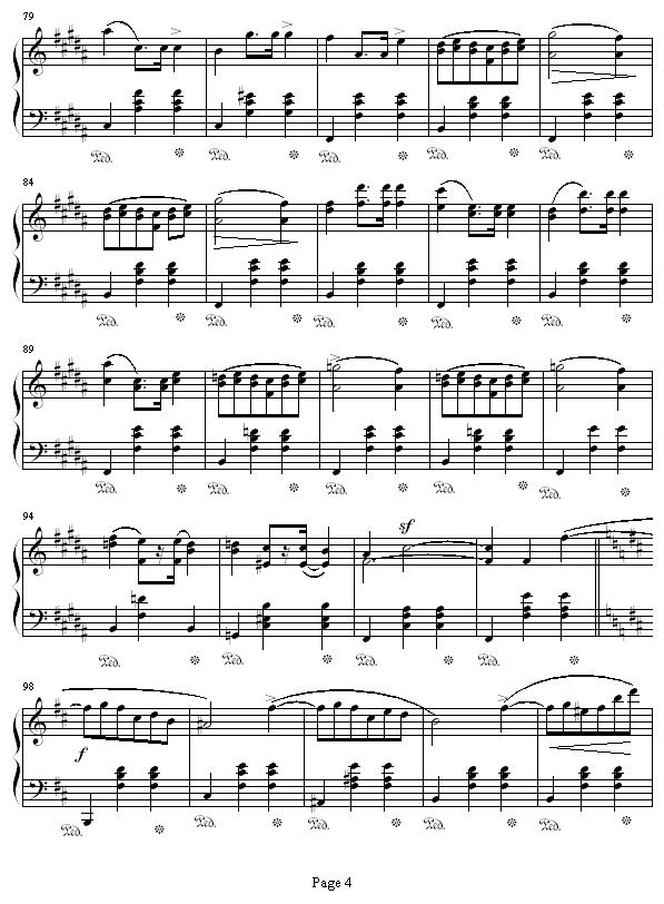 b小调圆舞曲op.69 no.2钢琴谱(钢琴曲)钢琴谱第4页