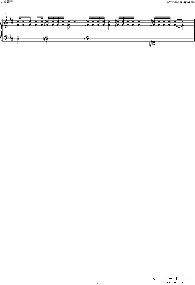 对二氯苯钢琴谱第6页