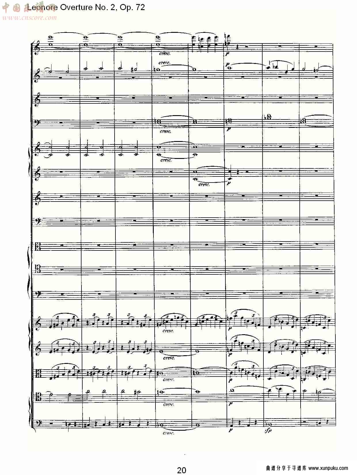 leonore overture no. 2, op. 72 （二）总谱第2页