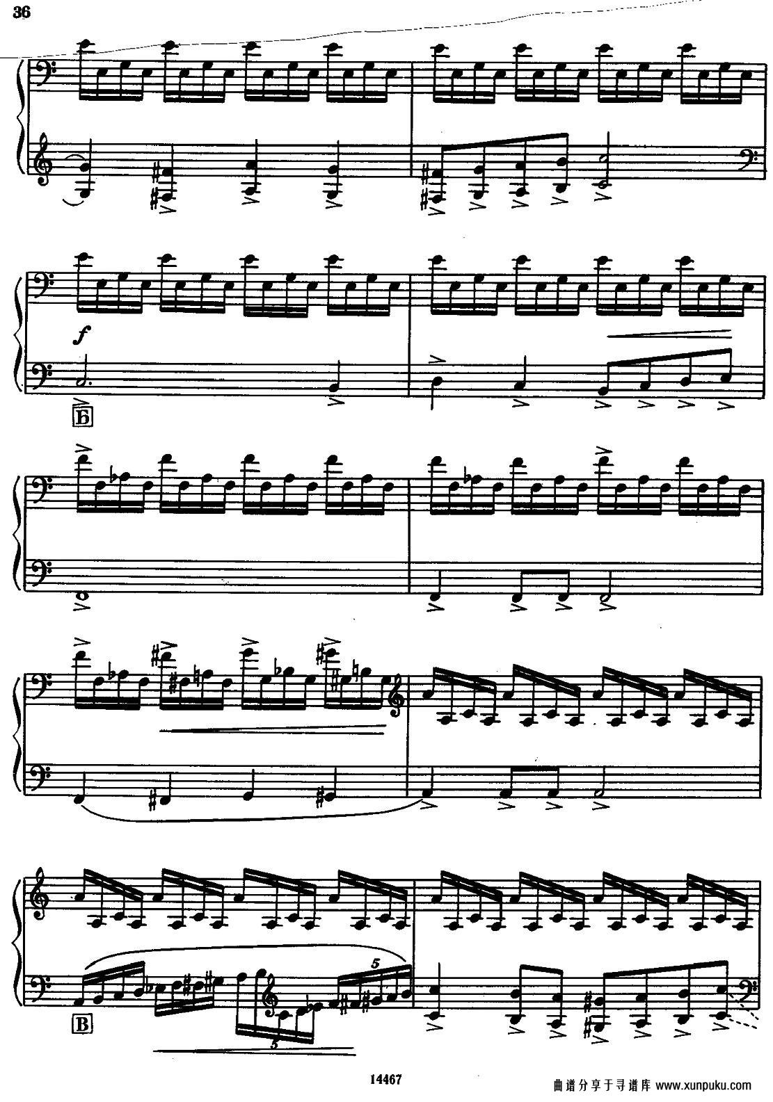 Sonate No.3手风琴谱第6页