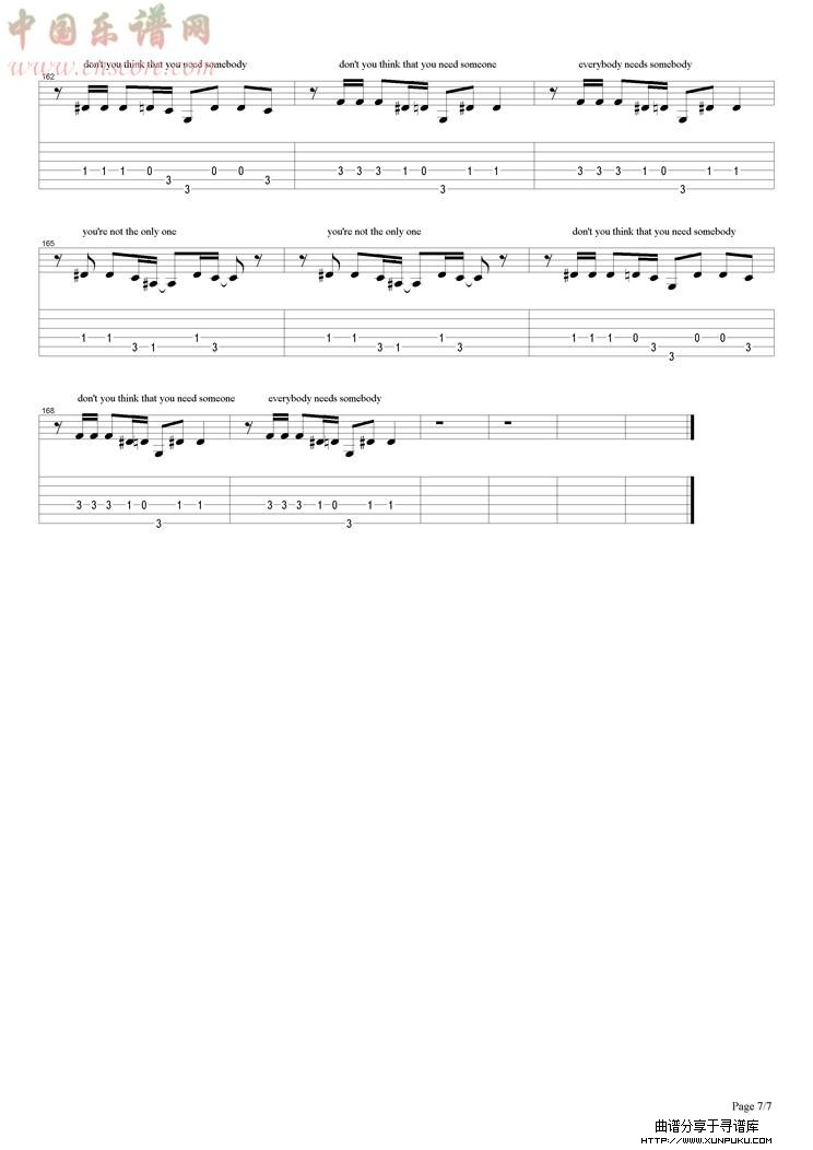 november rain（good）吉他谱第7页