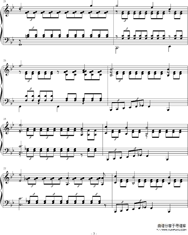 魔王-李斯特改变舒伯特曲-李斯特钢琴谱第3页