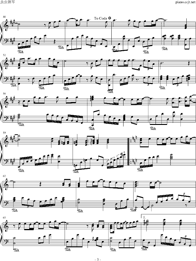 tearsx japan钢琴谱(钢琴曲)钢琴谱第3页