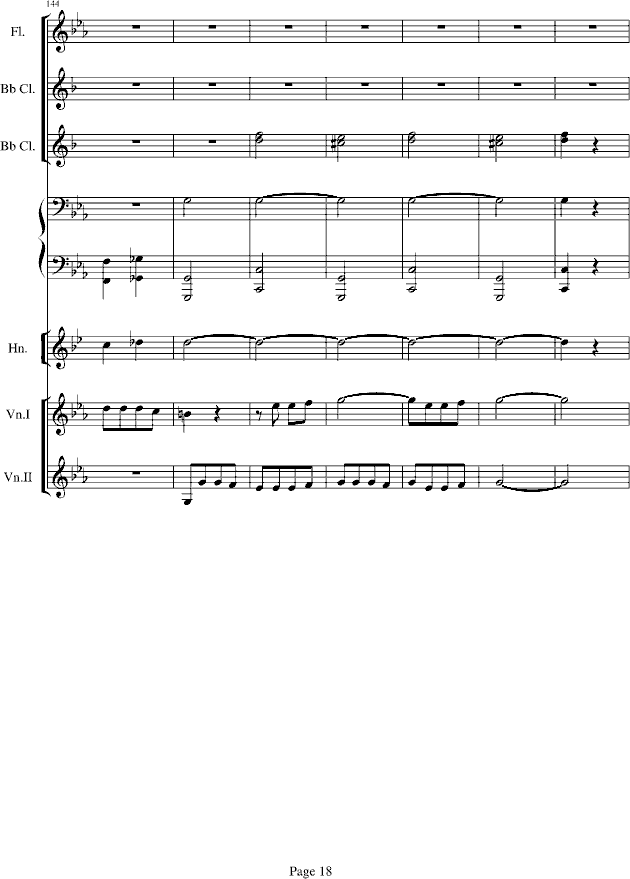 贝多芬的c小调第五命运交响曲总谱钢琴谱(钢琴曲)钢琴谱第10页