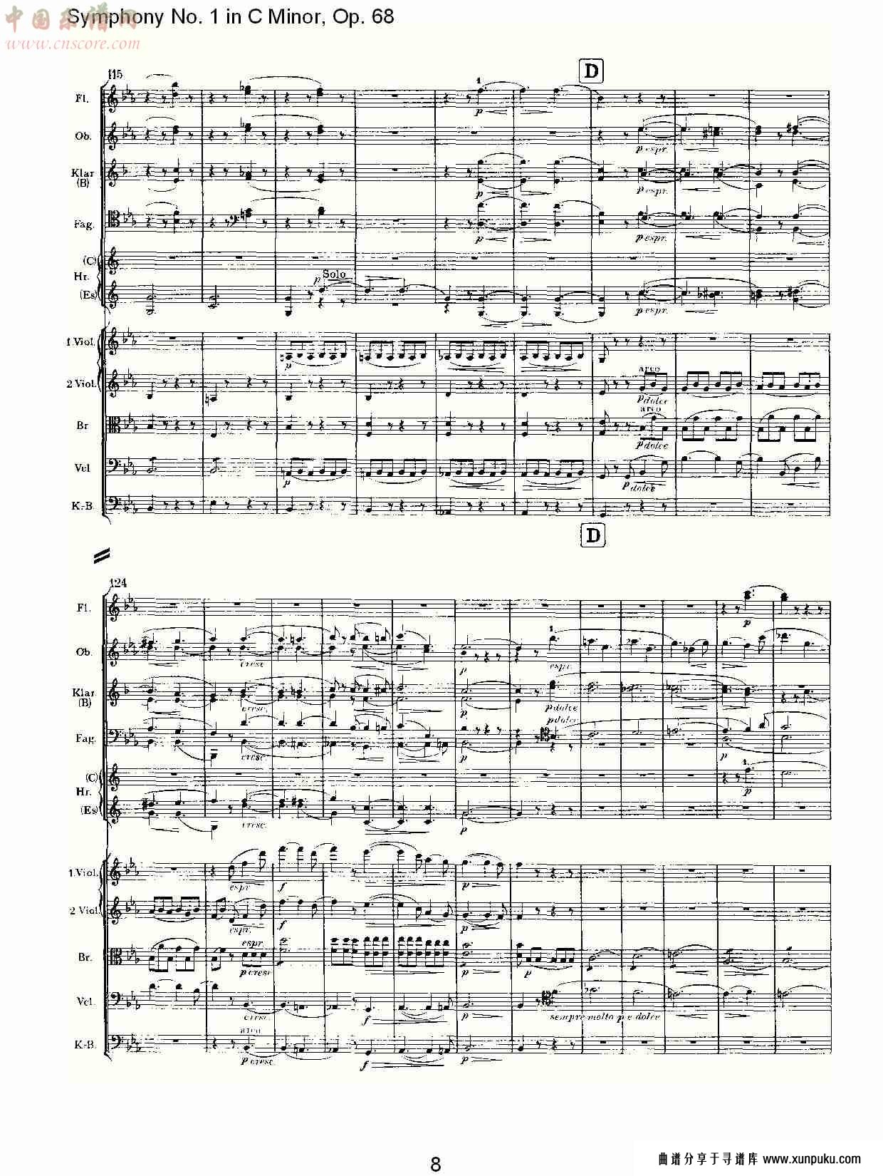 c小调第一交响曲, op.68 第一乐章（二）.总谱第3页