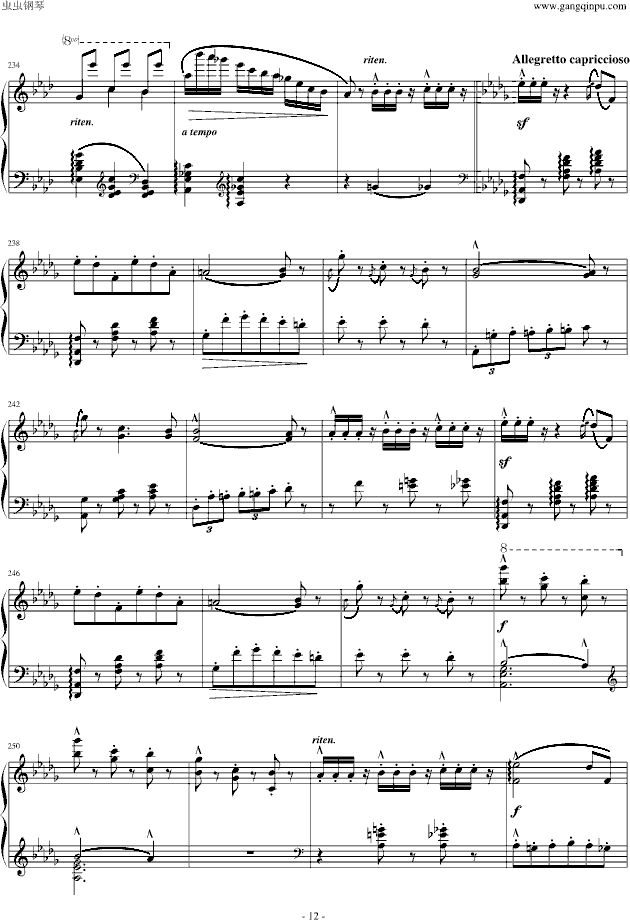 《蝙蝠序曲》grunfeld改编钢琴谱第4页