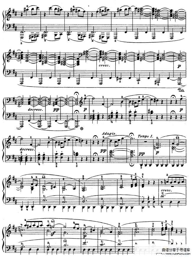 第十五钢琴奏鸣曲-（Op.28）-贝多芬钢琴谱第6页