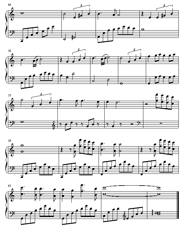 罗曼史钢琴谱第4页
