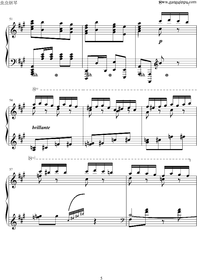 瓦洛多斯《土耳其进行曲》原版钢琴谱第14页