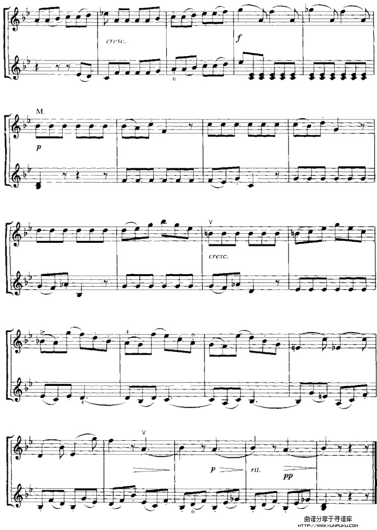 霍曼《小提琴基础教程》选曲：骑小马小提琴谱第2页