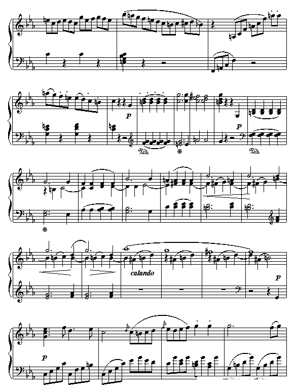 悲怆奏鸣曲第三乐章钢琴谱(钢琴曲)钢琴谱第9页