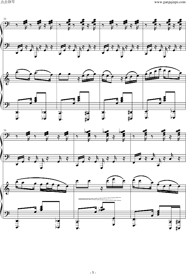 爵士双钢琴奏鸣曲第三乐章钢琴谱第12页