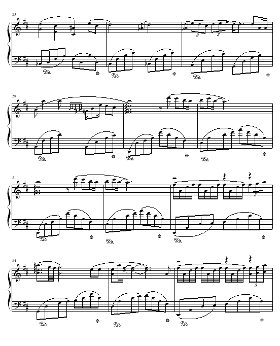 无尽的爱钢琴谱(钢琴曲)钢琴谱第3页