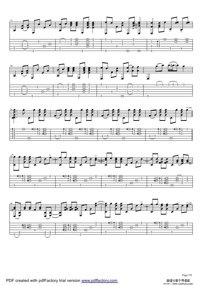 tommy emmanuel：the mystery（指弹吉它）吉他谱第5页