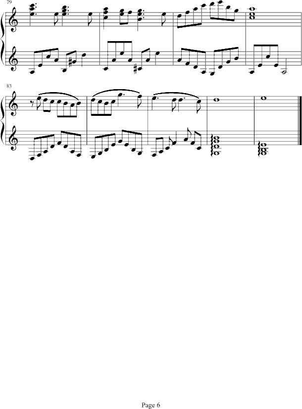 魔女宅急便插曲钢琴谱第6页