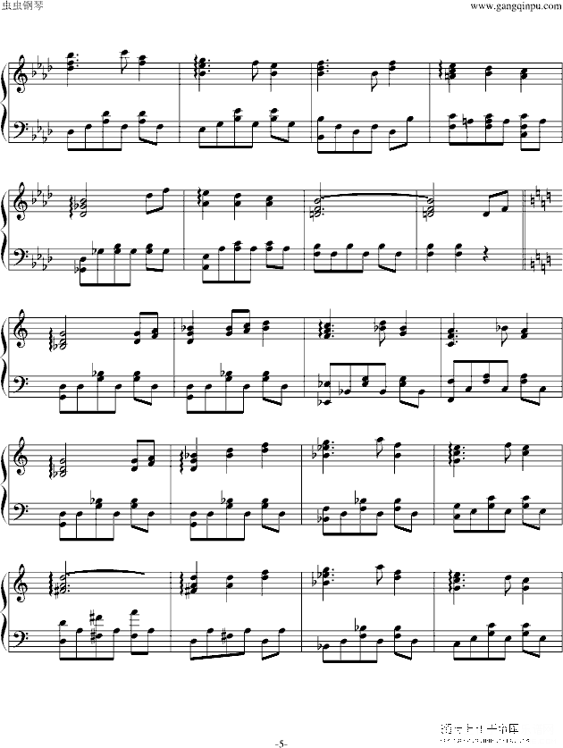 【东方地灵殿】废狱摇篮曲钢琴谱第5页