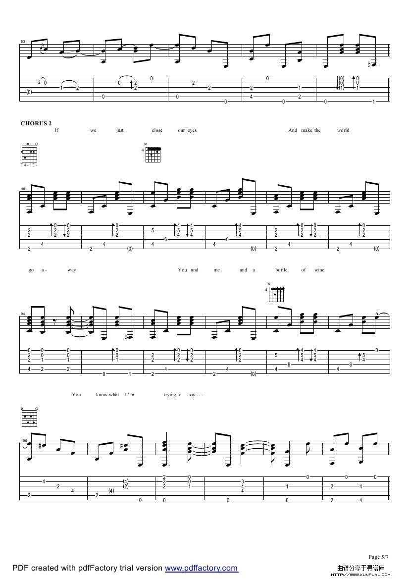 tommy emmanuel：together alone（指弹吉它）吉他谱第5页