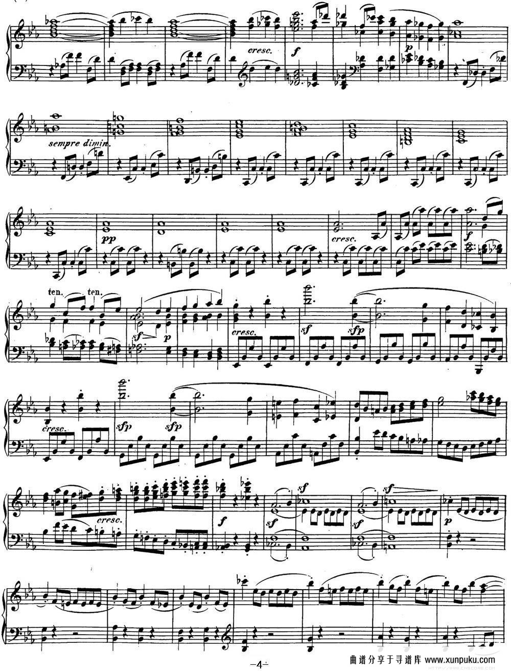 sonate（奏鸣曲）钢琴谱第5页