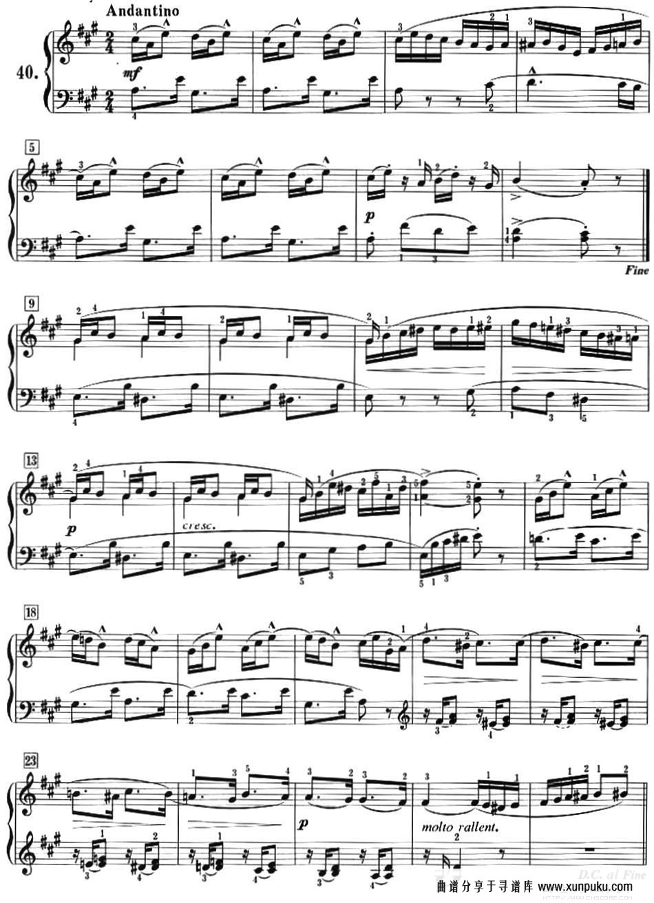 50首莱蒙钢琴练习曲 作品37钢琴谱
