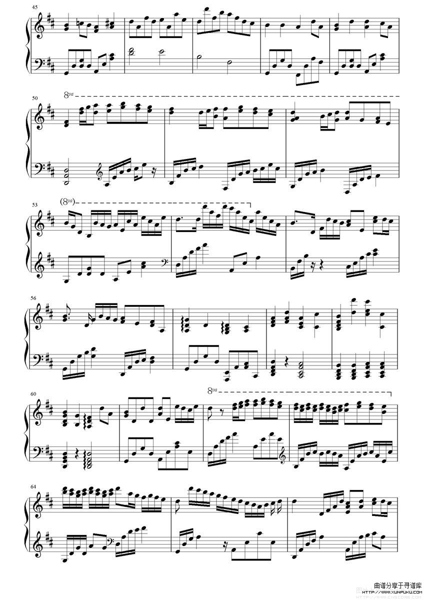 Cannon in D-Danny Wright钢琴谱第3页