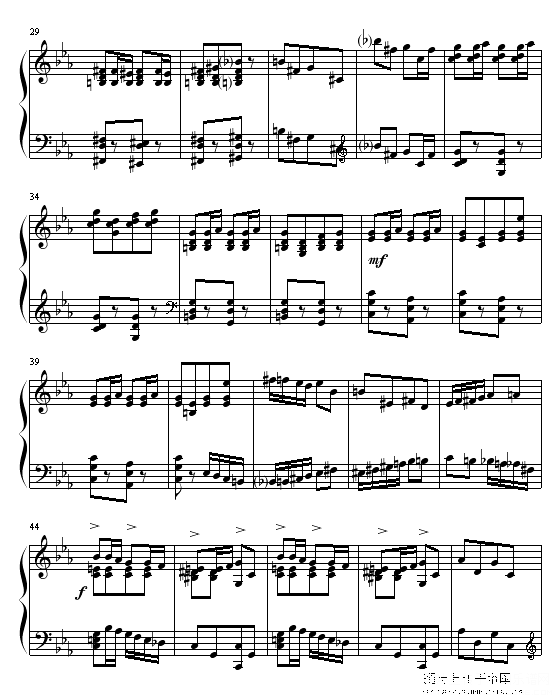 蚂蚁谐虐曲no.2钢琴谱第3页