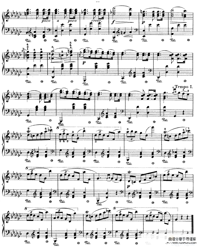 降G大调圆舞曲作品70 NO.1-肖邦钢琴谱第3页