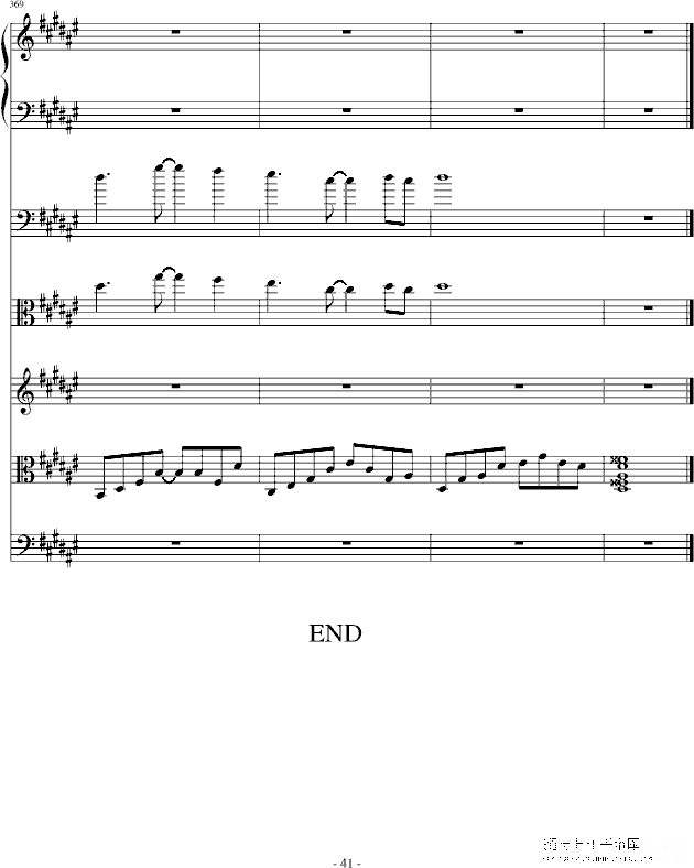音乐合集2012钢琴谱第36页