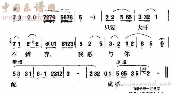 我愿与你配成婚简谱第4页