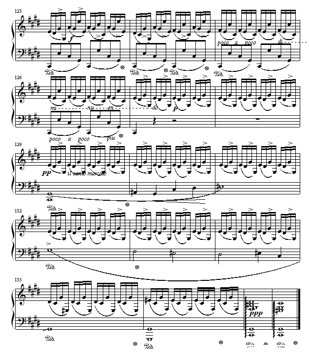 幻想即兴曲滴漏打谱钢琴谱(钢琴曲)钢琴谱第2页