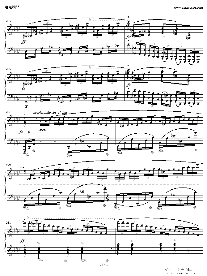 肖邦f小调第4叙事曲钢琴谱(钢琴曲)钢琴谱第8页