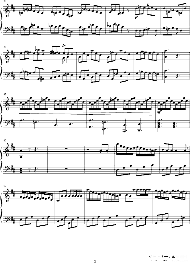 op.1 no.2钢琴谱第2页