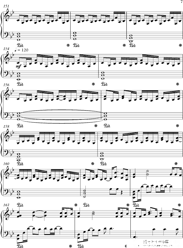 eternity  memory of lightwaves钢琴谱第7页