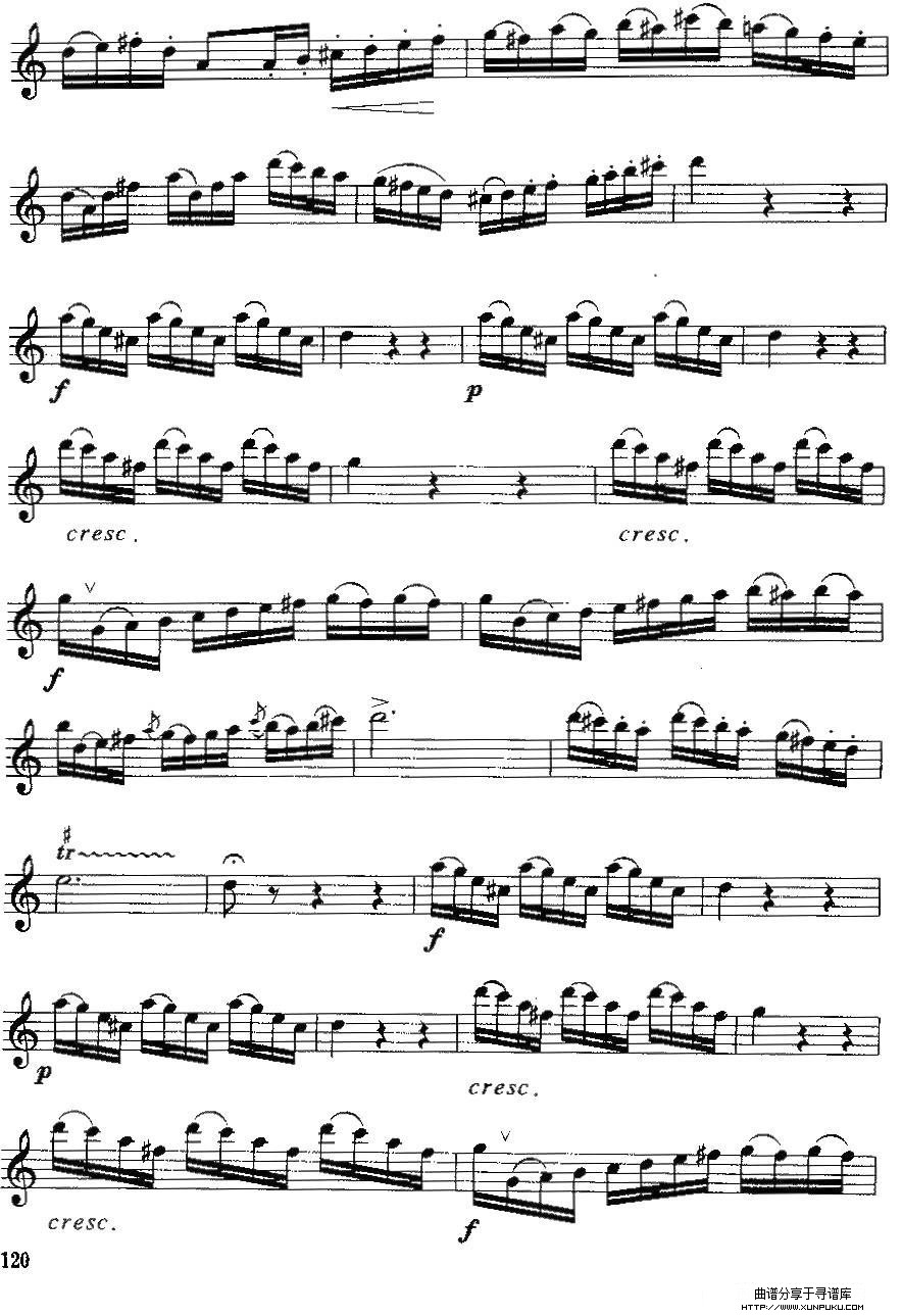 变奏曲萨克斯谱第8页